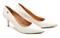 Vizzano 1185-802 bílé dámské lodičky na podpatku