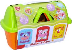 Vkládačka baby domek plastový barevný 26cm set s vkládacími tvary 10ks