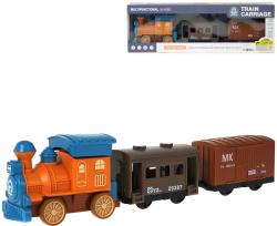 Vlak mašinka + 2 vagony na baterie Světlo Zvuk 3 barvy plast Vlak mašinka + 2 vagony na baterie Světlo Zvuk 3 barvy plast