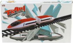 Vlak Rychlovlak plastový na baterie 2 vagóny set s příslušenstvím v krabici kruhová t Vlak Rychlovlak plastový na baterie 2 vagóny set s příslušenstvím v krabici kruhová t