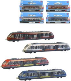 Vlaková souprava Metro kovová 17cm volný chod 4 druhy v krabičce Vlaková souprava Metro kovová 17cm volný chod 4 druhy v krabičce