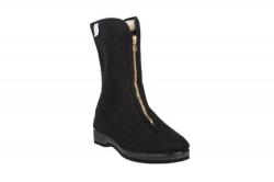 Vlnka Dámské důchodky z ovčí vlny na zip černé POUZE EU 37 (VÝPRODEJ)