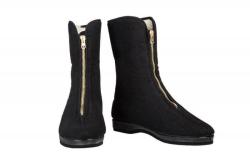 Vlnka Dámské důchodky z ovčí vlny na zip černé POUZE EU 38 (VÝPRODEJ)