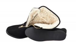 Vlnka Dámské důchodky z ovčí vlny na zip černé POUZE EU 38 (VÝPRODEJ)