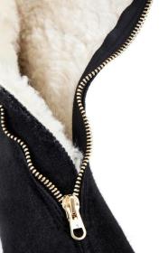 Vlnka Dámské důchodky z ovčí vlny na zip černé POUZE EU 40 (VÝPRODEJ)