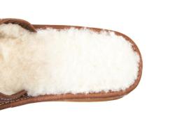 Vlnka Dámské kožené pantofle s ovčí vlnou POUZE EU 36 (VÝPRODEJ)
