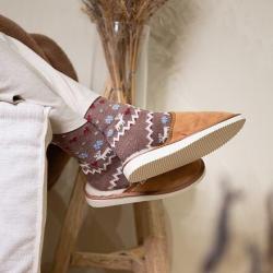 Vlnka Dámské kožené pantofle s ovčí vlnou POUZE EU 38 (VÝPRODEJ)