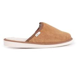 Vlnka Dámské kožené pantofle s ovčí vlnou POUZE EU 44 (VÝPRODEJ)