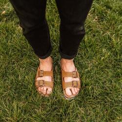 Vlnka Pánské korkové anatomické nazouváky Alex Béžová