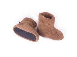 Vlnka TV bačkory z ovčí vlny hnědé POUZE EU 41-42 (VÝPRODEJ)