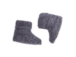 Vlnka TV bačkory z ovčí vlny tmavě šedé POUZE EU 39-40 (VÝPRODEJ)