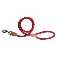 Vodítko lano s kůží reflexní 120 cm Vodítko lano s kůží reflexní 120 cm