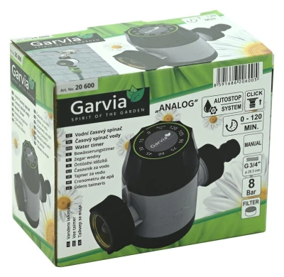 Garvia Vodní časový spínač analogový 0-120 min