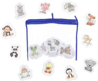Vodolepky baby pěnové zvířátka do vody set 18ks v síťce na zip do vany Vodolepky baby pěnové zvířátka do vody set 18ks v síťce na zip do vany