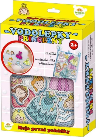 Vodolepky Moje první pohádky Princezny set 12ks v síťce s přísavkami do vany