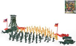 Vojenská army sada figurky vojáci s vozidly a hlídkovou věží 180ks plast Vojenská army sada figurky vojáci s vozidly a hlídkovou věží 180ks plast