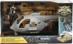 Vojenská army sada helikoptéra s figurkou vojáka plast v krabici
