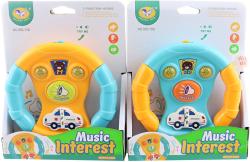 Volant baby ambulance malý řidič na baterie 2 barvy Světlo Zvuk