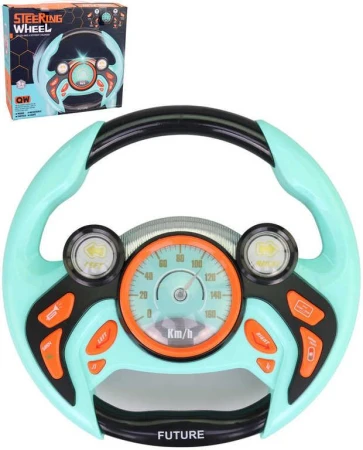Volant zábavný 22cm funkční malý řidič na baterie Světlo Zvuk