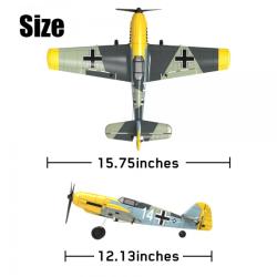 Volantex RC letadlo BF-109 RTF se 6ti osou stabilizací z odolného EPP materiálu