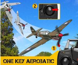 Volantex RC letadlo P-40 Warhawk RTF se 6ti osou stabilizací z odolného EPP materiálu