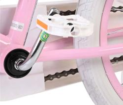 VOLARE Dětské kolo Stitch 16 růžové balanční kolečka s košíkem