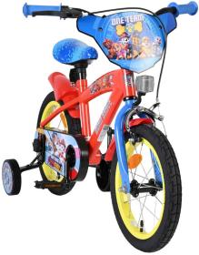 VOLARE Dětské kolo Tlapková patrola 14 červené balanční kolečka