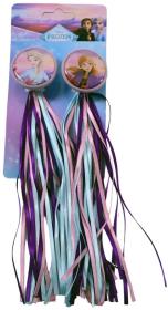 VOLARE Třásně na kolo Frozen (Ledové království) modré na řídítka set 2ks