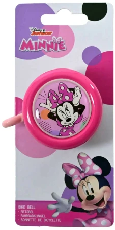 VOLARE Zvonek na dětské kolo Disney Minnie Mouse holčičí růžový