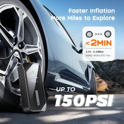 Vollyc Multifunkční akumulátorový kompresor EVO Tire Pump 150