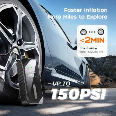 Vollyc Multifunkční akumulátorový kompresor EVO Tire Pump 150