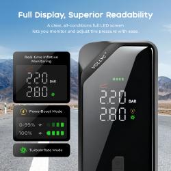 Vollyc Multifunkční akumulátorový kompresor EVO Tire Pump 150