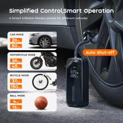 Vollyc Multifunkční akumulátorový kompresor EVO Tire Pump 150