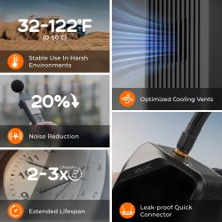 Vollyc Multifunkční akumulátorový kompresor EVO Tire Pump 150