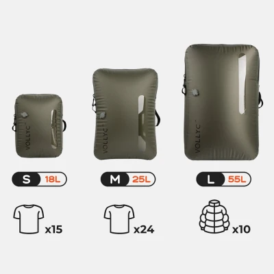 Vollyc Sada: Cestovní vakuové pytle EZY Pack 4xM