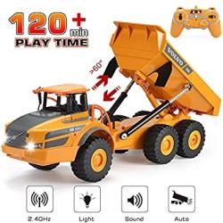 IQ models VOLVO A40G KLOUBOVÝ DUMPER 1:26 LED, ZVUK, LICENCOVANÝ