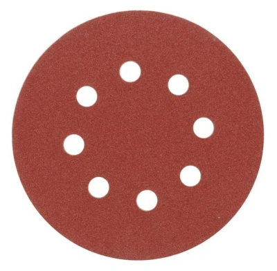 Vorel Brusný papír 125 mm P40 s otvory 5 ks suchý zip