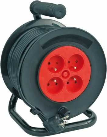 Vorel Kabel prodlužovací 50 m 4 zásuvky typ E buben Vorel Kabel prodlužovací 50 m 4 zásuvky typ E buben
