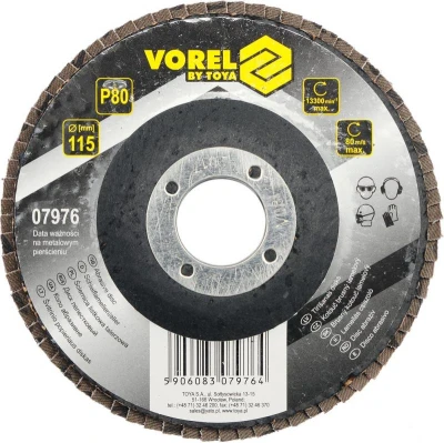 Vorel Kotouč brusný lamelový 115 mm P60 Vorel Kotouč brusný lamelový 115 mm P60