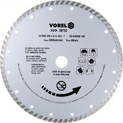 Vorel Kotouč řezný diamantový 230 x 22,2 x 2,4 mm turbo