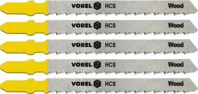 Vorel List do přímočaré pily 100 mm na dřevo TPI10 5 ks Vorel List do přímočaré pily 100 mm na dřevo TPI10 5 ks