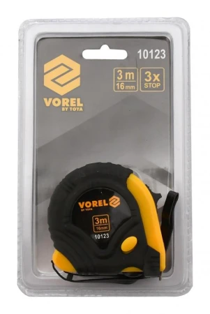 Vorel Metr svinovací 3 m x 16 mm žluto - černý