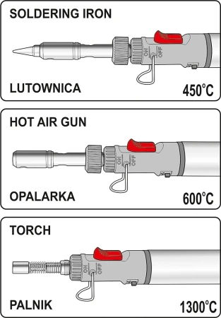 Vorel Pájka plynová 3v1 ,15ml,25-80W