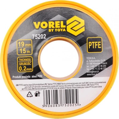 Vorel Páska teflonová 19 x 0,2mm 15m Vorel Páska teflonová 19 x 0,2mm 15m