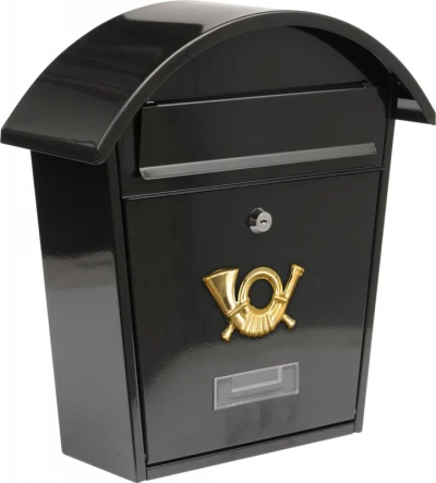 Vorel Poštovní schránka se stříškou oblou 380x320x105mm černá Vorel Poštovní schránka se stříškou oblou 380x320x105mm černá