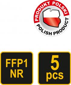 Vorel Respirátor CDC3S 5ks FFP1