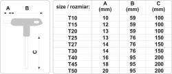 Vorel Sada klíčů TORX [34]T[34] 9 ks