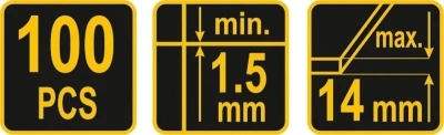Vorel Spona nivelační 1,5 mm 100 ks