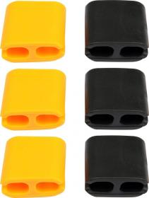 Vorel Spony na kabely TPR,25x25x10mm,6ks