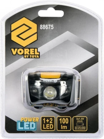 Vorel Svítilna čelová LED 1W (VÝPRODEJ)